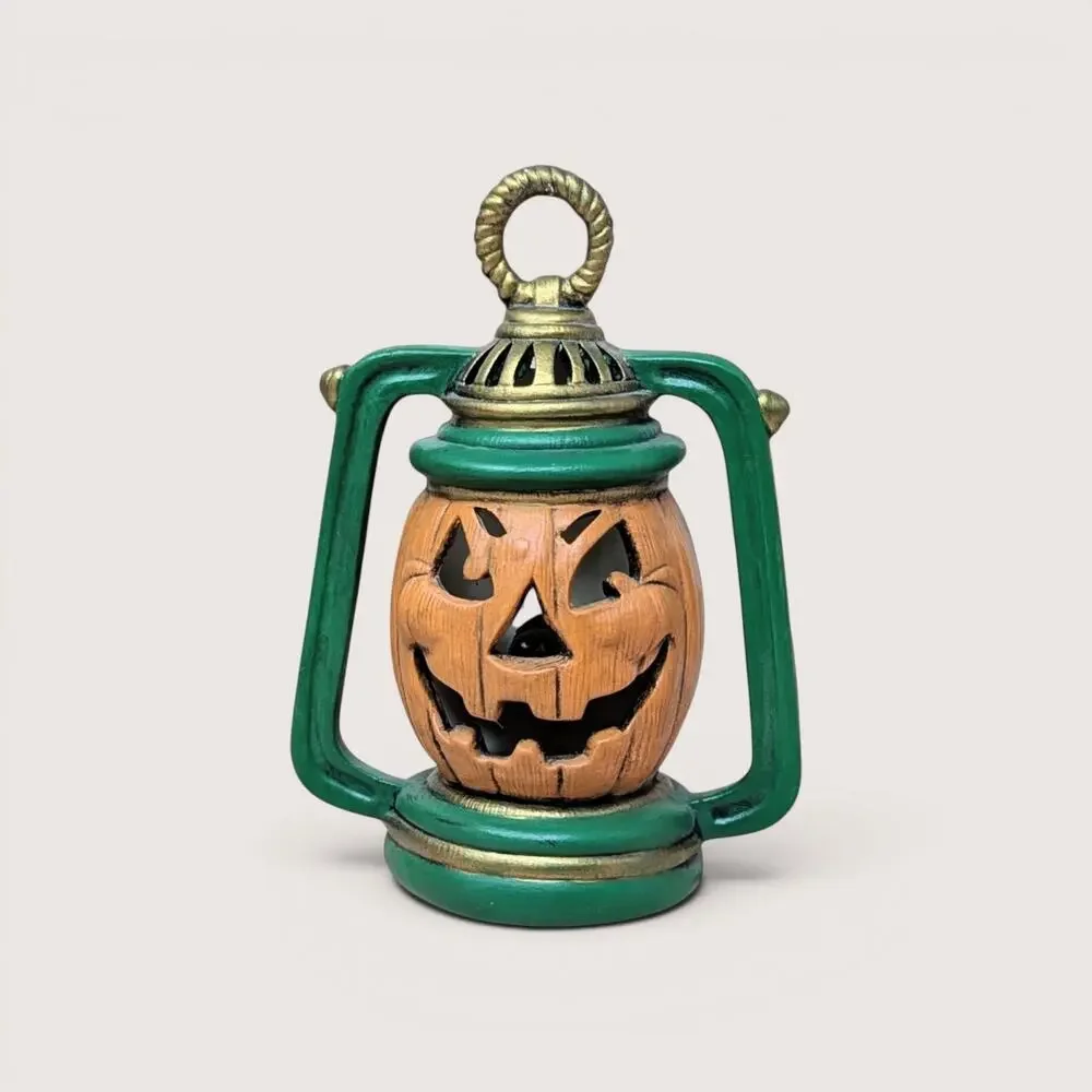 Vintage Ceramic Jack O' Lantern Halloween Light